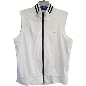 Callaway Golf Gilet Weather Series Zipped White Ladies M Lightweight Body Warmer - Picture 1 of 9