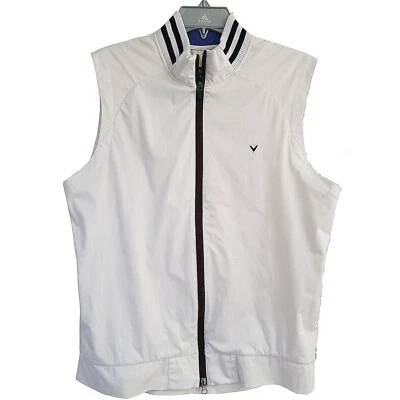 Callaway Golf Gilet Weather Series Zipped White Ladies M Lightweight Body Warmer - Image 1 of 4