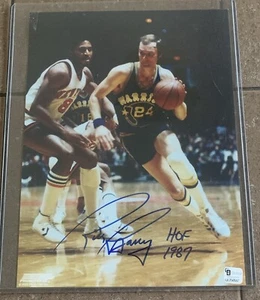 Rick Barry Signed Golden State Warriors 8x10 Photo Global Authentication COA HOF - Picture 1 of 3
