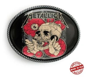 Metallica 80's Heavy Metal Band Handmade Artisan Belt Buckle - Picture 1 of 6