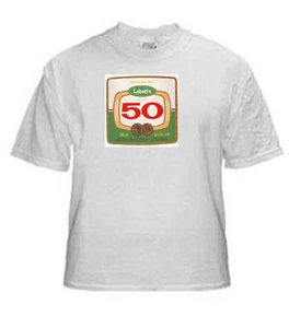 LABATT 50 BEER LABEL T SHIRT CANADA SIZES SMALL THRU XXLARGE - Picture 1 of 2