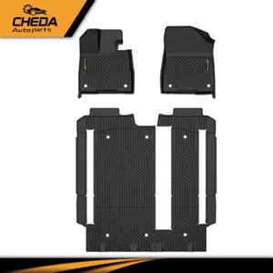 Fit For 2021-2025 Toyota Sienna 8 Seats TPE All Weather Floor Mats Liners 1 Set - Picture 1 of 12