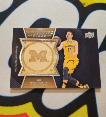 2014-15 Upper Deck Lettermen Homecourt Stars Nik Stauskas #HS-NS Rookie MICHIGAN - Image 1 of 2