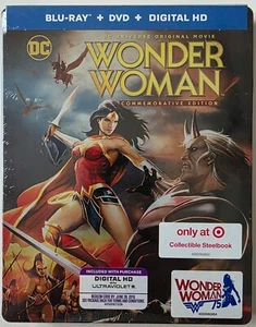 NEW WONDER WOMAN BLU RAY DVD 2 DISC TARGET EXCLUSIVE STEELBOOK RARE OOP - Bild 1 von 2