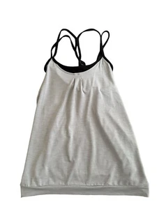 ATHLETA Grey Mesh Energize Yoga & Fitness Tank Top Size Small #438703 - Picture 1 of 6