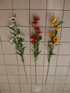Restposten 40x Kunstblumen Sonnenblumen mit 9 Blüten 115cm Sonderposten Neu - Bild 1 von 1