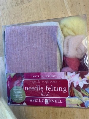 April Cornell Needle Felting Kit Artful Living New Ild Fashioned Rose Palette - Image 1 of 4