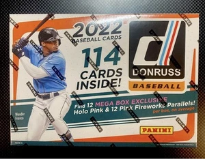 2022 Donruss Baseball Mega Box Factory Sealed 114 cards/box - rookies parallels - Picture 1 of 1