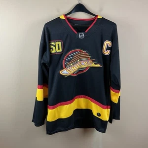 Adidas NHL Trikot Herren 54 XL schwarz Canucks #53 Horvat Captain 50th Anniversary - Bild 1 von 10