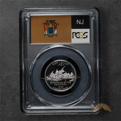 1999-S Proof Silver New Jersey State Quarter 25C - PCGS PR70 DCAM - San Fran - Image 1 of 2