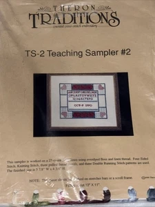 Theron Traditions Counted Cross Stitch TS-2 Teaching Sampler 2 Chart - Picture 1 of 2