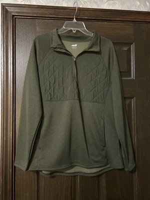 Woman’s Avis 1/4 Zip Pullover Olive Green Size XL Pockets - Image 1 of 4