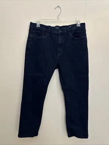 Nautica Jeans Blau Baumwolle Denim Dark Wash Straight Fit Stretch Herren 36x30 - Bild 1 von 14