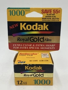 Kodak Royal Gold 1000 Farbfilm RF 135-12 Belichtung NOS Factory Sealed 08/1995 - Bild 1 von 6
