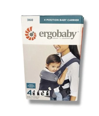 Portabebés Ergobaby Omni 360 en todas las posiciones para recién nacido a niño Oxford azul Foto 1 de 4