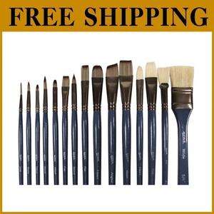Artist Brush Set 15 Pieces with Magnetic Closure - Picture 1 of 11