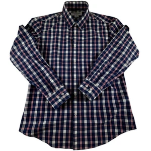Camicia principale Mizzen uomo M blu rosa a quadri bordo performance senza bottoni - Foto 1 di 5