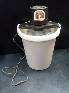 Vintage Sunbeam 6 Quart Electric Ice Cream Mixer Maker w/ Box! 1984 - Picture 1 of 24