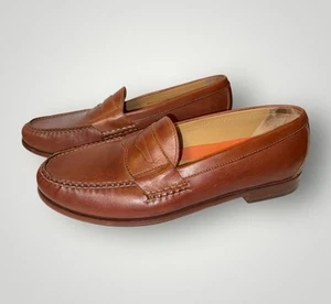 COLE HAAN GRAND.OS PINCH PENNY LOAFER HAND SEWN LEATHER DRESS SHOES 13 M - Picture 1 of 7