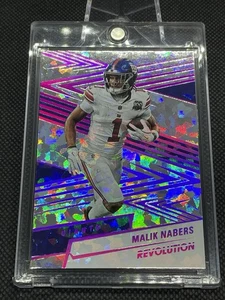 2025 Panini Revolution - #86 Malik Nabers Holo Red #/35 Giants - Picture 1 of 2