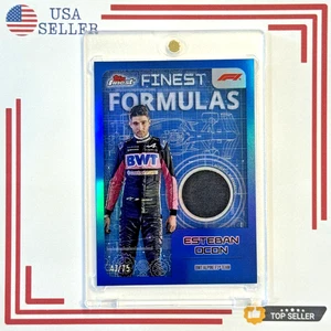 2024 Topps Finest Formula 1 F1 ESTEBAN OCON Formulas Relic Blue /75 #FF-OCO - Imagen 1 de 2