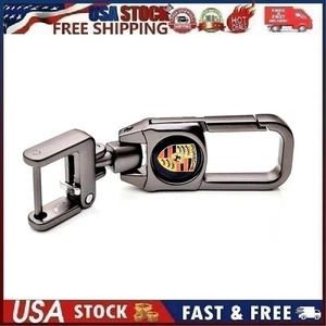 Zinc Alloy Car Key Fob Holder Key Ring Fit all Por-sche Models Key Ring Sty 2 - Picture 1 of 10