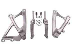 Front Rider Footrest Foot pegs Bracket Set Fit For Yamaha YZFR1 2009-2014 13 12 - Picture 1 of 2