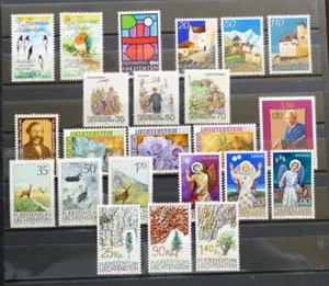 Liechtenstein Anno 1986 Minr. 893-915 Non Timbrato Fdc-Raro / Set Selezione - Picture 1 of 10