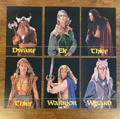 Vintage 1993 TSR Dragon Strike Board Game 6 Replacement Hero Cards Dungeons - Image 1 of 4