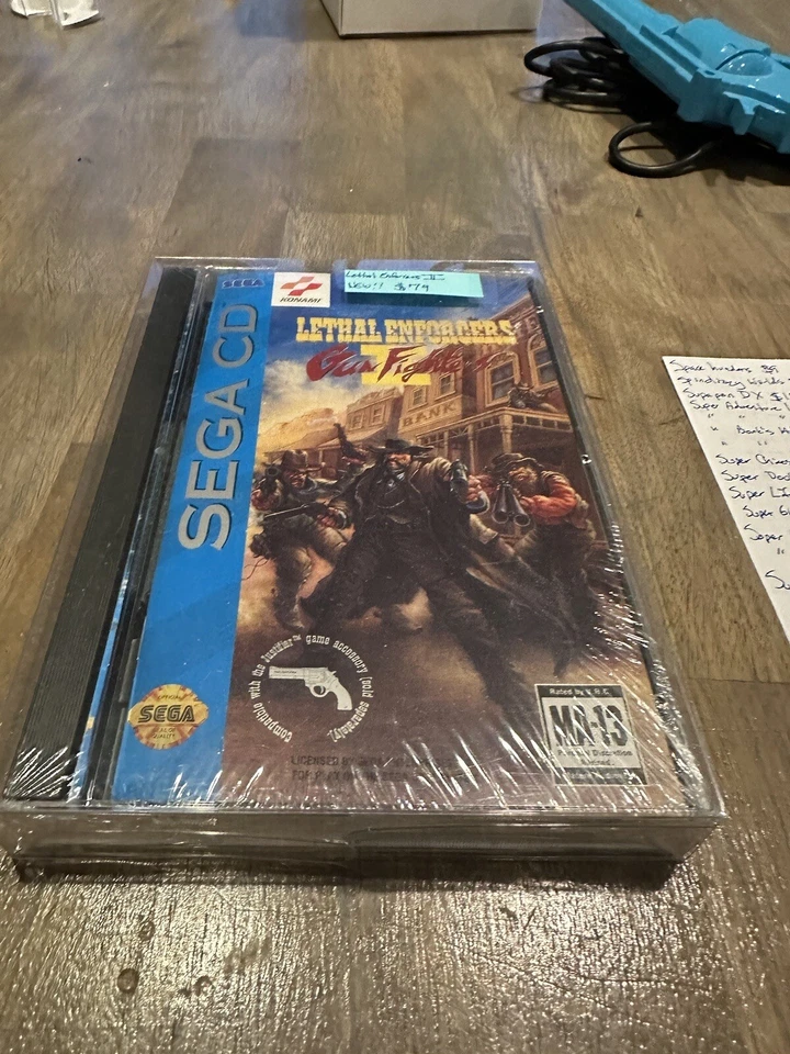 Brand New Factory Sealed Konami LETHAL ENFORCERS 2 II GUN FIGHTERS for Sega CD - Image 1 of 1