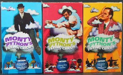 3 LOT NEW MONTY PYTHON'S FLYING CIRCUS VHS 2 EPISODE TAPES SEALED 1999 TIME A&E - Image 1 of 4