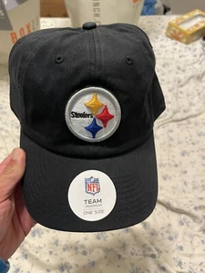 Pittsburgh Steelers klassischer schwarzer Hut Einheitsgröße verstellbare Rückseite - Bild 1 von 10