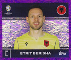 Topps Euro 2024 Sticker Albania Alb 2 Etrit Berisha Captain Purple Parallel
