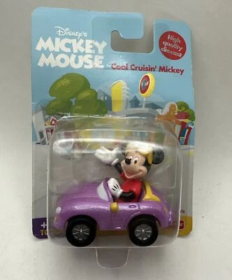 Vintage Disney  Cool Cruisin Mickey Mouse Fisher Price Diecast TOY Vehicle - Image 1 of 3