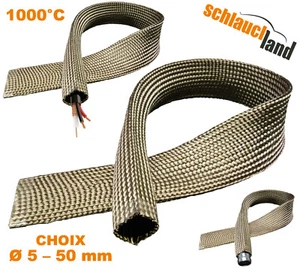 TUYAU GAINE PROTECTION THERMIQUE Chaleur Ignifuger Antifeu Manche Tissu Conduite - Bild 1 von 13