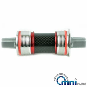 OMNI Racer Square Taper Cromo Steel Bottom Bracket JIS 2°:  68x110mm: ENGLISH - Picture 1 of 12