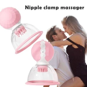 Vacuum Sucker Breast Enhancer Massager Vibrater Nipple Enlargement Suction Pump - Picture 1 of 12