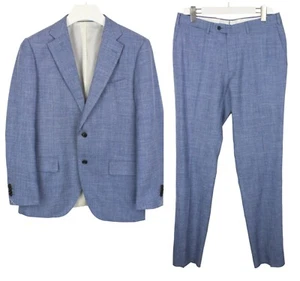 SUITSUPPLY Lazio Einreiher Slim Brescia Anzug Herren UK 42 / UK 40 Wolle Seide - Bild 1 von 16