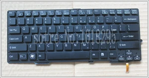 Sony Vaio SVS13 SVS13A SVS13A2S1C SVS131A12T SVS13P US Keyboard 13.3" black - Picture 1 of 2