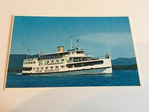 Mount Washington in Lake Winnipesaukee New Hampshire  Ship Boat Postcard - Imagen 1 de 1
