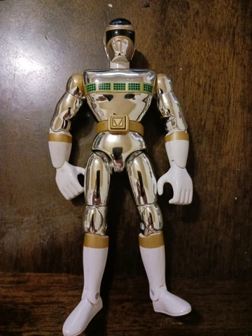 POWER RANGERS GALAXY TALKING SILVER RANGER BANDAI 1998 Action Figure 8 inch Cover
