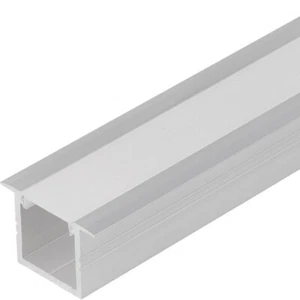 2m TH1 recessed LED profile extrusion channel silver anodized, diffuser cover - Picture 1 of 7