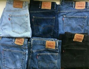 LEVI`S 550 JEANS MEN`S RELAXED FIT AUTHENTIC GRADE A BIG SIZES 36 38 40 42 44 46