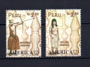 Peru 1997 Set 1603/04 Costumes/America 96 Mint - Picture 1 of 1