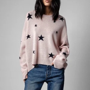 $478 Nuevo con etiquetas Zadig & Voltaire Markus Star Cachemira Suéter Suéter Jumper Talla M - Imagen 1 de 6