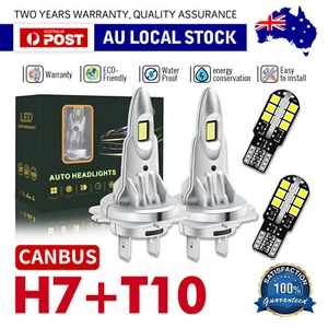 For HOLDEN CAPTIVA 2011-2014 H7+T10 LED Headlight Globes Kit H/LBeam 6500k - Picture 1 of 22