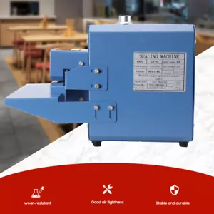 80WCommercial Plastic Bag Sealer Automatic Food Plastic Bag Heat Sealing Machine - Picture 1 of 15