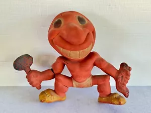 Vintage Big Chief Erie Rubber Toy Rempel Cleveland Indians Mascot - Picture 1 of 17