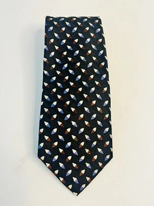 ROBERT TALBOTT BEST OF CLASS COLORFUL GEOMETRIC TIE 100% SILK MADE IN USA - Picture 1 of 5