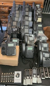 Used VOIP phone lot Polycom Yealink - Picture 1 of 5